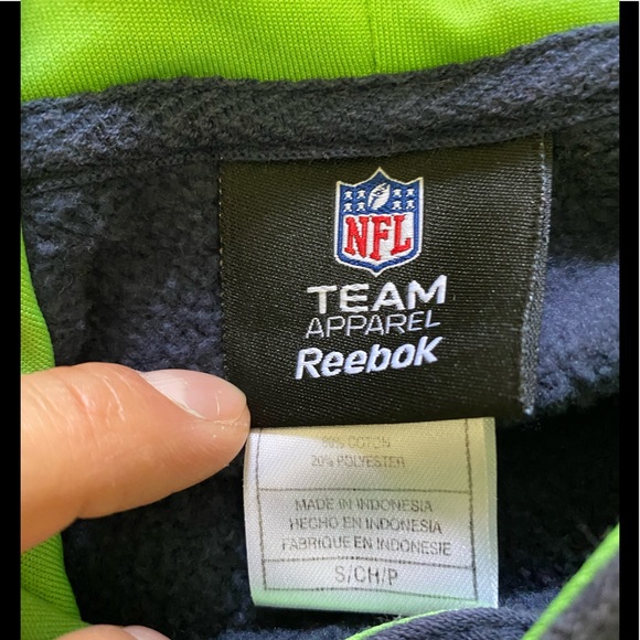 Reebok Seattle Seahawks Hoodie Men’s Small/Medium - Picture 5 of 6